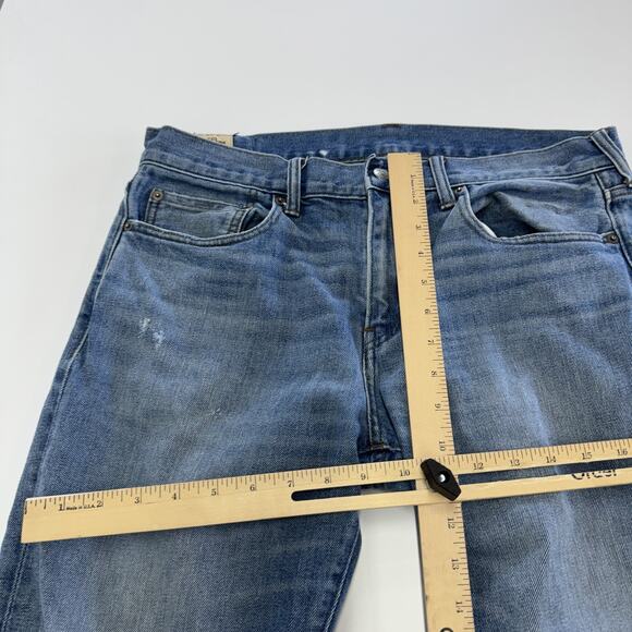 J Crew Jeans Mens 33x32 Blue 484 Extra Slim Stretch Denim Straight Leg Pants - Picture 8 of 9